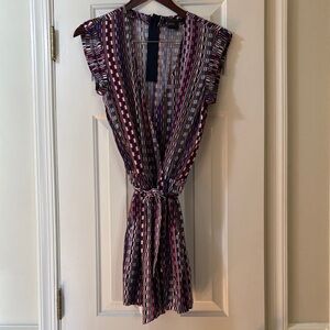 A/X Armani Exchange Navy and Pink Mini Dress